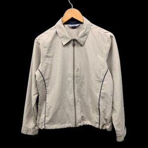 Callaway Golf Full Zip Jacket Womens Size M Beige Long Sleeve Performance‎ Layer